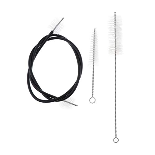 image for D DOLITY Set of 3 Trumpet Cleaning Kit Flexible Mouthpiece Valve Brush