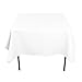 LinenTablecloth 70-Inch Square Polyester Tablecloth White