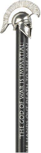 Greek Helmet Pencil Topper - Pewter