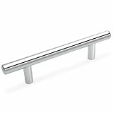 Cosmas 305-96CH Polished Chrome Cabinet Hardware Euro Style Bar Handle Pull, 3-3/4