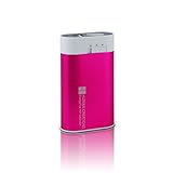 Human Creations EnergyFlux HEF Electric Reuseable Hand Warmer 5200mAh/USB Portable Charger Power Bank Battery Pack with 100lm LED Flashlight (Cherry Pink)
