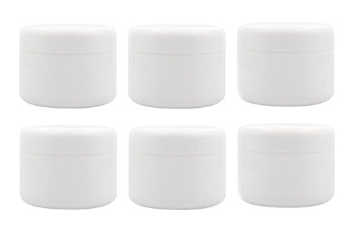 Ericotry White Plastic Jars