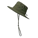 OMECHY Waterproof Outdoor Bucket Mesh Hat Summer UV Protection Sun Cap Boonie Fishing Camouflage Hat