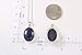 Sterling Silver Natural Dark Blue Lapis Lazuli Gemstone Oval Handcrafted Pendant Necklace 18+2 inches Chain