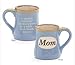 Mom Porcelain Blue Coffee Tea Mug Cup 18oz Gift Box Holds Childs Hands...Hearts