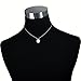 FUNRUN JEWELRY Stainless Steel Initial Letters Pendant Necklace for Women Men (Letter J)