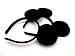 FINEX 2pcs set Mickey Minnie Mouse Costume Deluxe Fabric Ears Headband (Mickey -Child-)