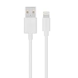 [Apple MFi Certified] Lightning to USB Cable - Durable Extra Long 6ft (1.8m) Length with Slim Connector Head for iPhone, iPad & iPhone (White) by Chromo Inc