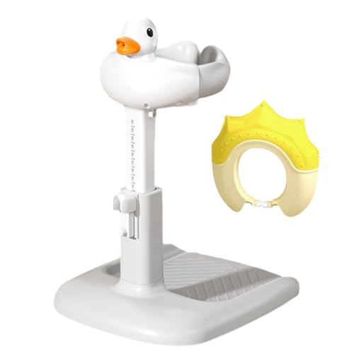 Baby Standing Bath Maker, Adjustable Baby Bath with Shower Stand Support, Anti-Slip Toddler Shower Stand for Standing Support (Grey)