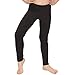STRETCH IS COMFORT Girl's Cotton Leggings Black Medium