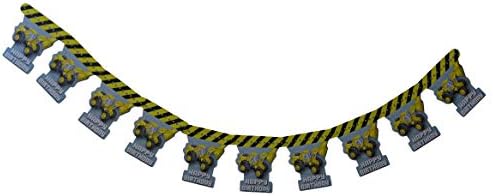 Letter Construction Theme Banner For Birthday Party 5 5 Long