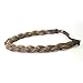 DIGUAN Chubby Narrow Synthetic Hair Braided Headband Classic Chunky Plaited Braids Elastic Stretch Hairpiece Women Girl Beauty accessory, 58g (Caramel Brown)