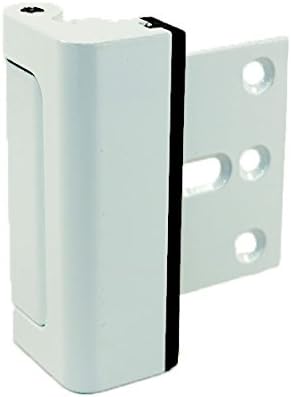 Door Reinforcement Lock, Privacy Door Latch Harden Construction 3" Stop, White