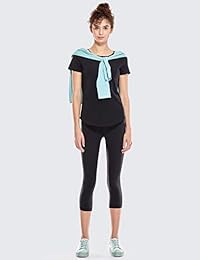 Leggings para dama, sensación de desnudez, corte elevado, para yoga, capri