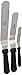 Ateco Professional Offset Spatula Set, Silver, 1 - Pack, Large