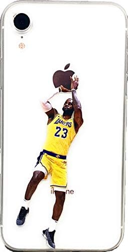 ECHC Soft TPU Basketball Case with Your Favorite Past and Present Players Compatible for iPhone (James Fader, iPhone XR)