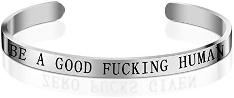 Personalized Cuff Bracelets Bangle for Girls Women Men Best Friend Stainless Steel Adjustable Engraved