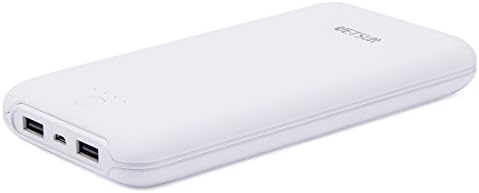 JETSUN Power Bank 21000mAh Portable External Battery Pack with Dual USB Output for iPhone,iPad,Android and more-White