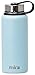 MIRA 40 oz Stainless Steel Vacuum Insulated Wide Mouth Water Bottle | Thermos Keeps Cold for 24 hours, Hot for 12 hours | Double Walled Powder Coated Travel Flask | Pearl Blue