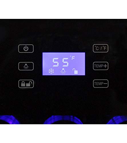 Vinotemp-EL-100TSSD-99-Bottle-Single-Zone-Refrigerator-Wine-Cooler-One-Size-Black