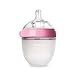 Comotomo Natural Feel Baby Bottle, Pink, 5 Ounce primary