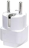 Ckitze Universal Grounded European Travel Plug Adapter
