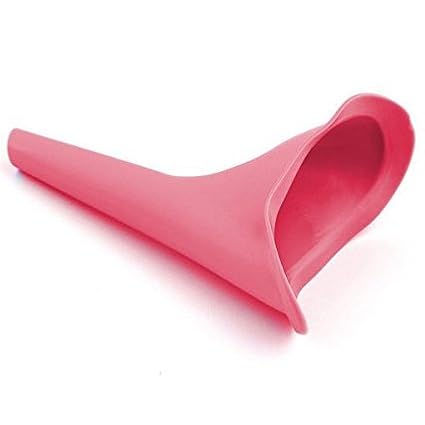 PldAmalyze Peepezy Frauen Urinal tragbar aus weichem Silikon Rosa Pinkelhilfe Urintrichter