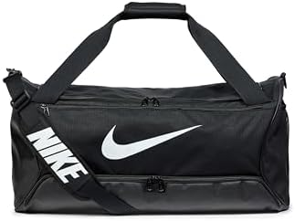 Brasilia, Borse Sportive Unisex Adulto, Black/Black/White, Taglia unica