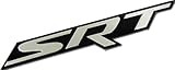 SRT Street Racing Technology Aluminum Emblem Badge Nameplate Logo Decal Rare JDM for Dodge Caliber Magnum Charger Challenger Ram Viper Super Bee Drag Pak Tomahawk Chrysler Crossfire Firepower Nassau 300C Jeep Grand Cherokee SRT 4 6 8 10 ACR Hemi 392