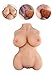 12.13LB Sex Doll Torso Male Masturbator with Realistic Tight Vaginal Anal Opening for Male Masturbation, PALOQUETH 3 in 1 Adult Sex Toy with Big Boobs for Men Orgasm