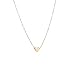 S.J JEWELRY Fremttly Womens Simple Delicate Handmade 14K Gold Filled/Rose Gold/Silver Simple Delicate Heart and Bar Chokers Necklace for Mothers Day-CK6-S Heart