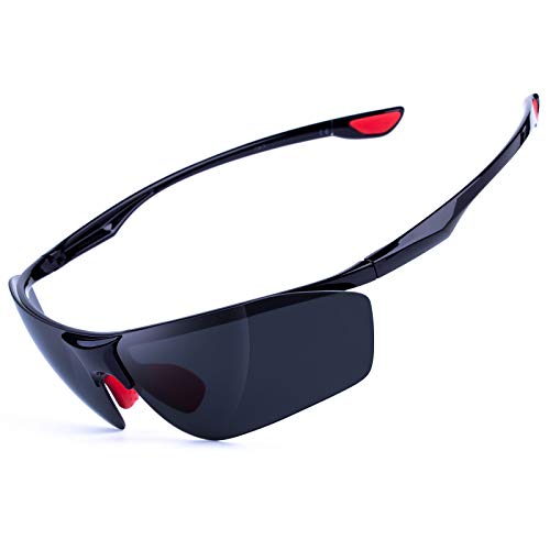 MEETLOCKS Sport Polarized Sunglasses for Men Changeable UV400 Lens Unbreakable TR90 Frame For Cycling Running Outdoor Fishing - Thumbnail 6
