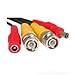 Pre-Made Security Camera Video CCTV BNC Power Cable rg59 Siamese Cable 10 ft Black
