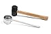 Coconut Opener Tools for Young Coconut Opener made from Food Safe Stainless Steel and Black Rubber Mallet with Wooden Handle for Easy Safe Coco Water by Jimmy Top