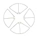 Hooray! Service Syma Propellers Blades Protector Frame Replacement Spare Parts for Syma X8C X8W X8G X8HC X8HW X8HG Venture RC Quadcopter