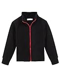 Arshiner Girls' Fleece Coat Solid Polo Jacket