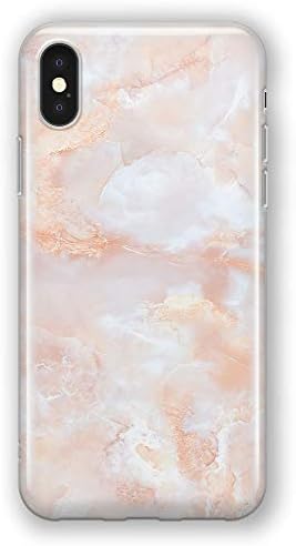 Recover Rose Marble iPhone Xs Max Case. Soft Protective Silicone Cover for iPhone Xs Max. (Rose)