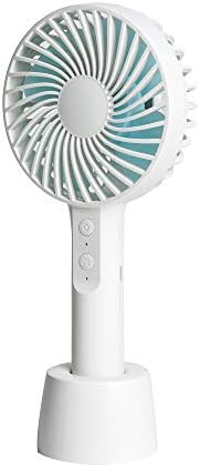 Cordless Mini Handheld Fan Personal Portable USB Rechargeable Battery Powered Fan Base, 2000mAh Battery,Modes Office,Home Outdoor Travel Glacier White