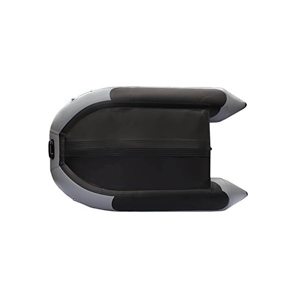 ALEKO-84-Feet-Grey-Inflatable-Boat-Aluminum-Floor-3-Person-Raft-Sport-Motor-Fishing-Boat-3-Plus-Keel-Air-Chambers