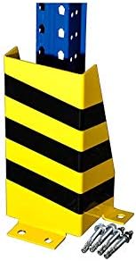 10x racking and shelving frame protector/collision protection U-Shape, 40cm height, steelmade, including bolt anchors - industrial shelving, heavy duty shelving, pallet racking