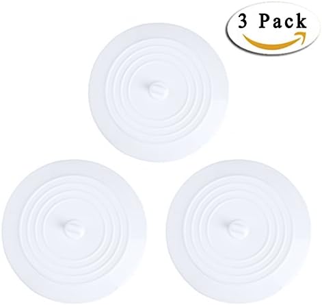 Silicone Drain Stopper Plug For Kitchen, Bathroom, Laundry by Boseen(6 Inches, Pack of 3)