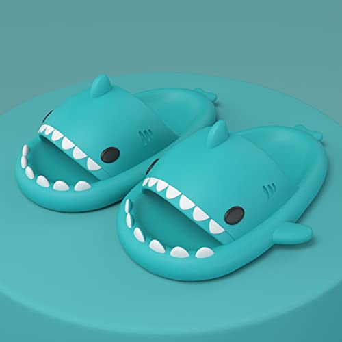 Cute Shark Slippers For Women Men Slip Novelty Open Toe Slides Summer Lightweight Sole Sandals Beach Slippers