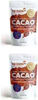 Organic Raw Cacao Powder - Best Dark Chocolate Taste - Pure Natural Unsweetened Cocoa 1lb/ 16oz (2 pack)
