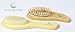 #1 Best Baby Brush Set, 2 Eco-Friendly Brushes, Prevents & Treats Cradle Cap, for Newborns, Toddlers & Children, No Shedding, by Nursery Necessities