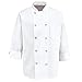 350 Chef Apparel 10 Pearl Button Chef Coat-Easy-Care Twill - White, X-Large