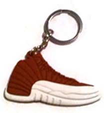 Air Jordan Shoe Key Ring Generation 12 XII Burgandy & White Colors