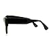 Black High Fashion Runway Croped Exposed Lens Cat Eye Glasses