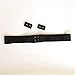 ZigZag Hair 5pcs Adjustable Elastic Band with Hooks for Wigs/Lace Closure/Lace Frontal Sewing Band Black 1.2inch width 9.5inch length (5pcs)