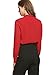 ACEVOG Elegant Shirt Womens Pussycat Bow Tie Neck Long Sleeve Chiffon Business Professional Shirts Red X-Large