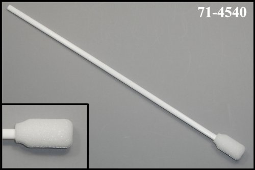 (Bag of 50 Swabs) 9" Extruded Handle Foam Swab for Cleaning and Detailing: 71-4540